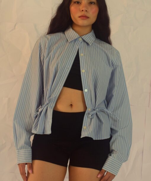 Camisa Bow Azul - Image 3