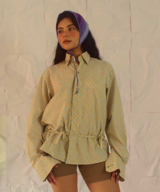 Camisa bow cuadros amarillos - Image 3