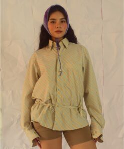 Camisa bow cuadros amarillos