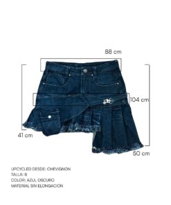 Falda Bolsillo Azul Oscuro