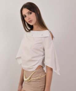 Alternative view of Camisa white crystal