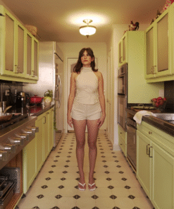 Alternative view of Top asimétrico ◦ Nude ◦ Talla XS