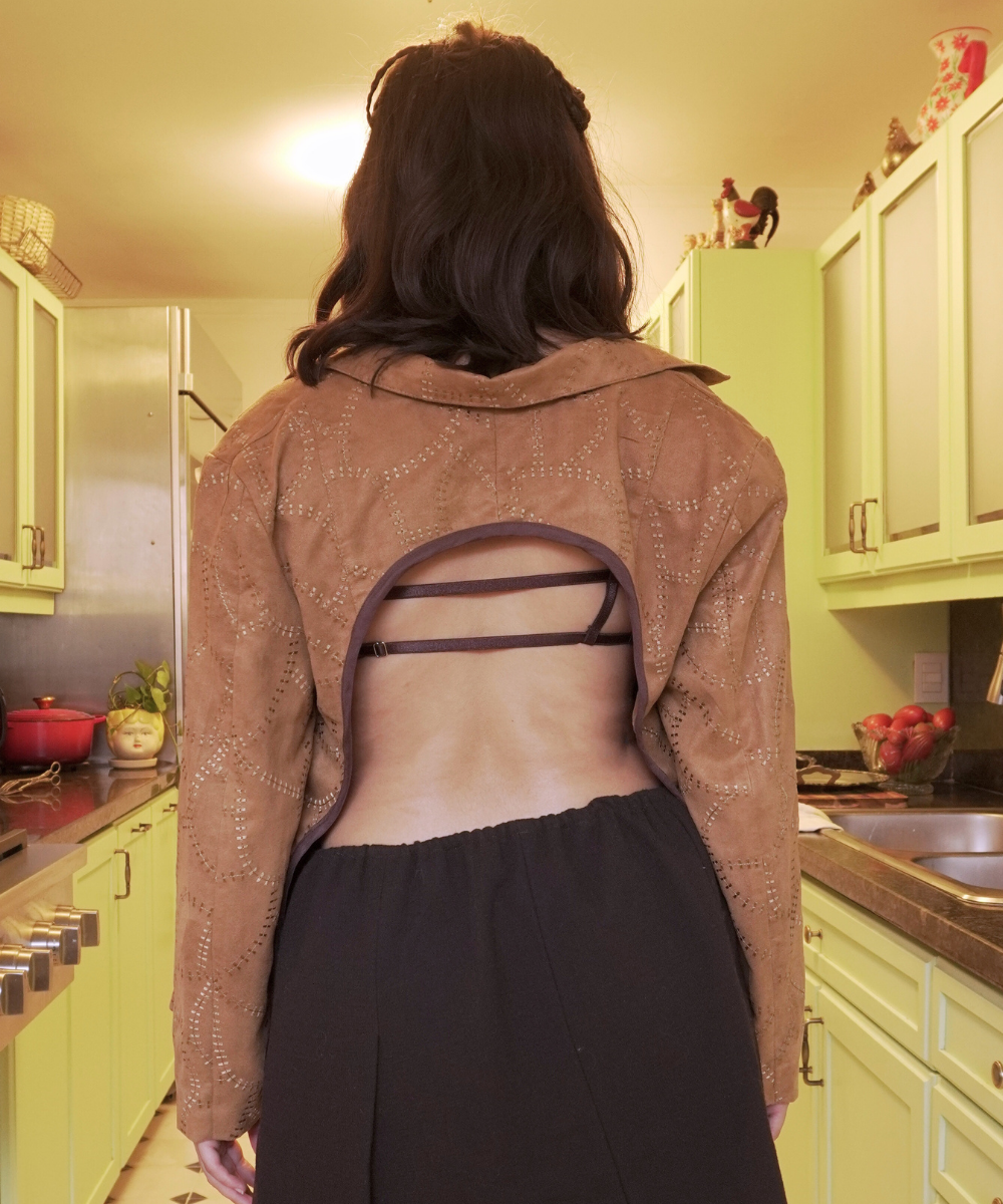 Blazer set ◦ Café miel bordado ◦ Talla S-M - Image 4