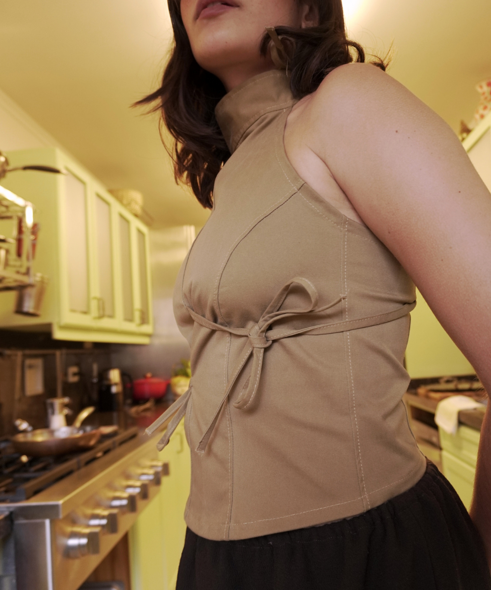 Top asimétrico ◦ Caqui ◦ Talla S - Image 4