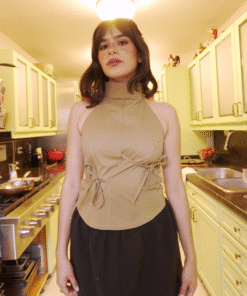 Top asimétrico ◦ Caqui ◦ Talla S