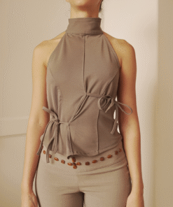 Top asimétrico ◦ Gris claro◦ Talla XS