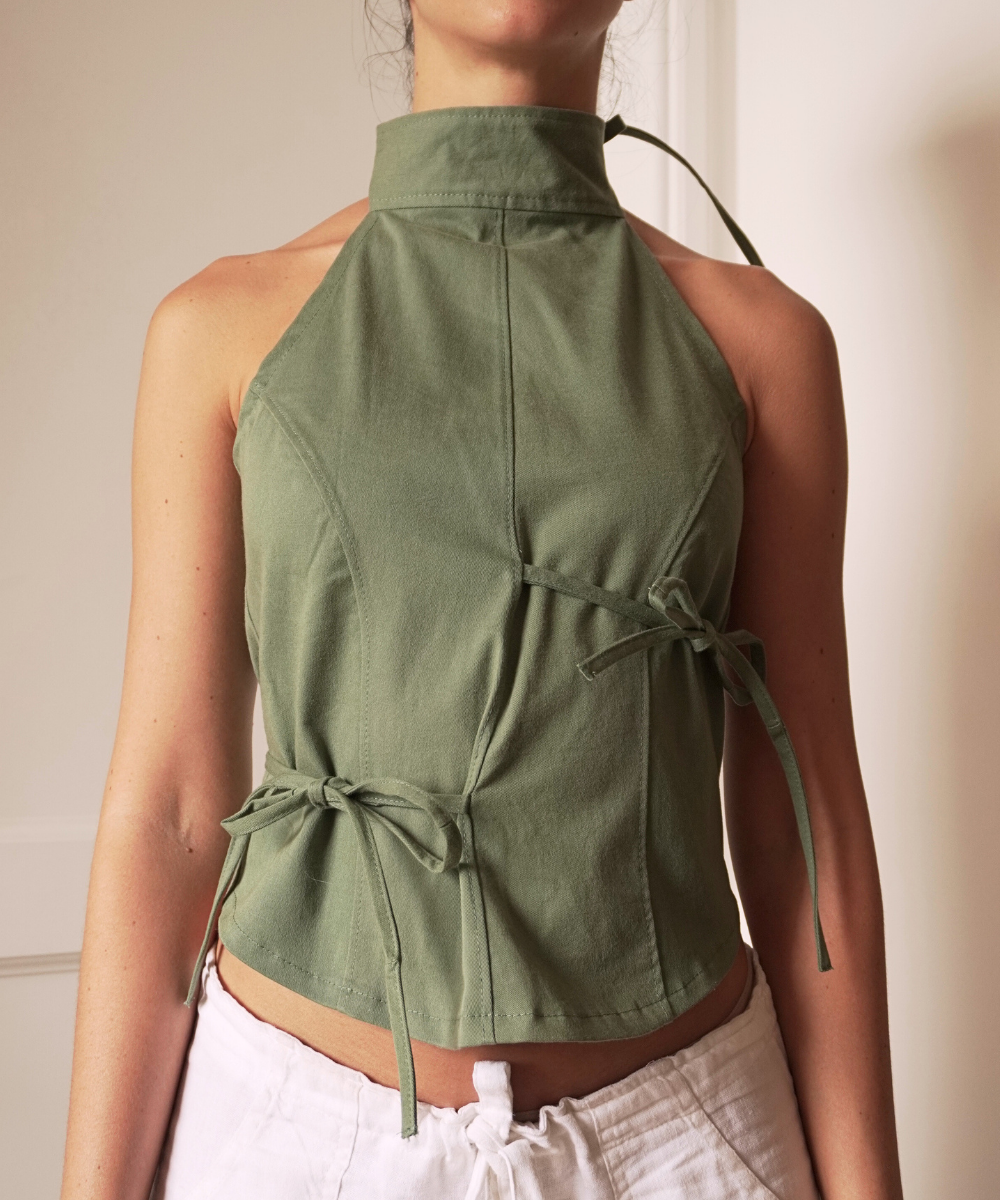 Top asimétrico ◦ Verde ◦ Talla XS - Image 2