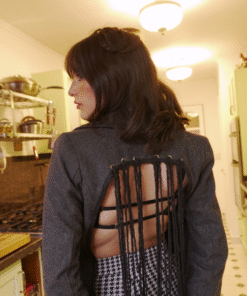 Alternative view of Blazer set flecos ◦ Gris oscuro sesgo ◦ Talla S-M