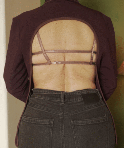 Alternative view of Blazer set flecos ◦ Vino ◦ Talla L