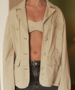 Blazer set flecos ◦ Beige ◦ Talla XS-S