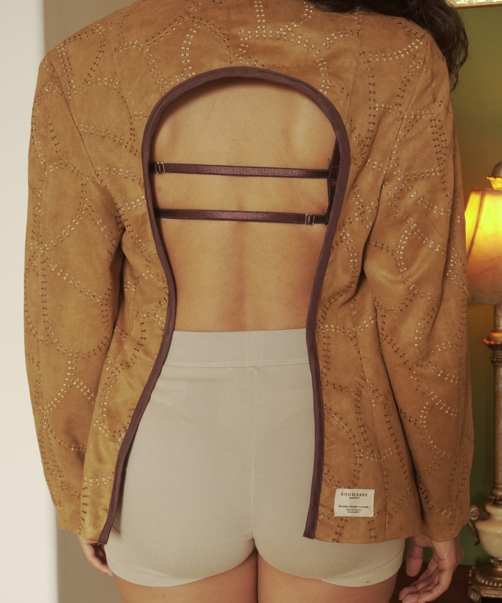 Blazer set ◦ Café miel bordado ◦ Talla S-M - Image 7