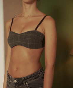 Alternative view of Blazer set flecos ◦ Gris cuadros ◦ Talla XS-S