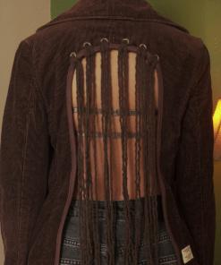 Blazer set flecos ◦ Café oscuro ◦ Talla XS-S