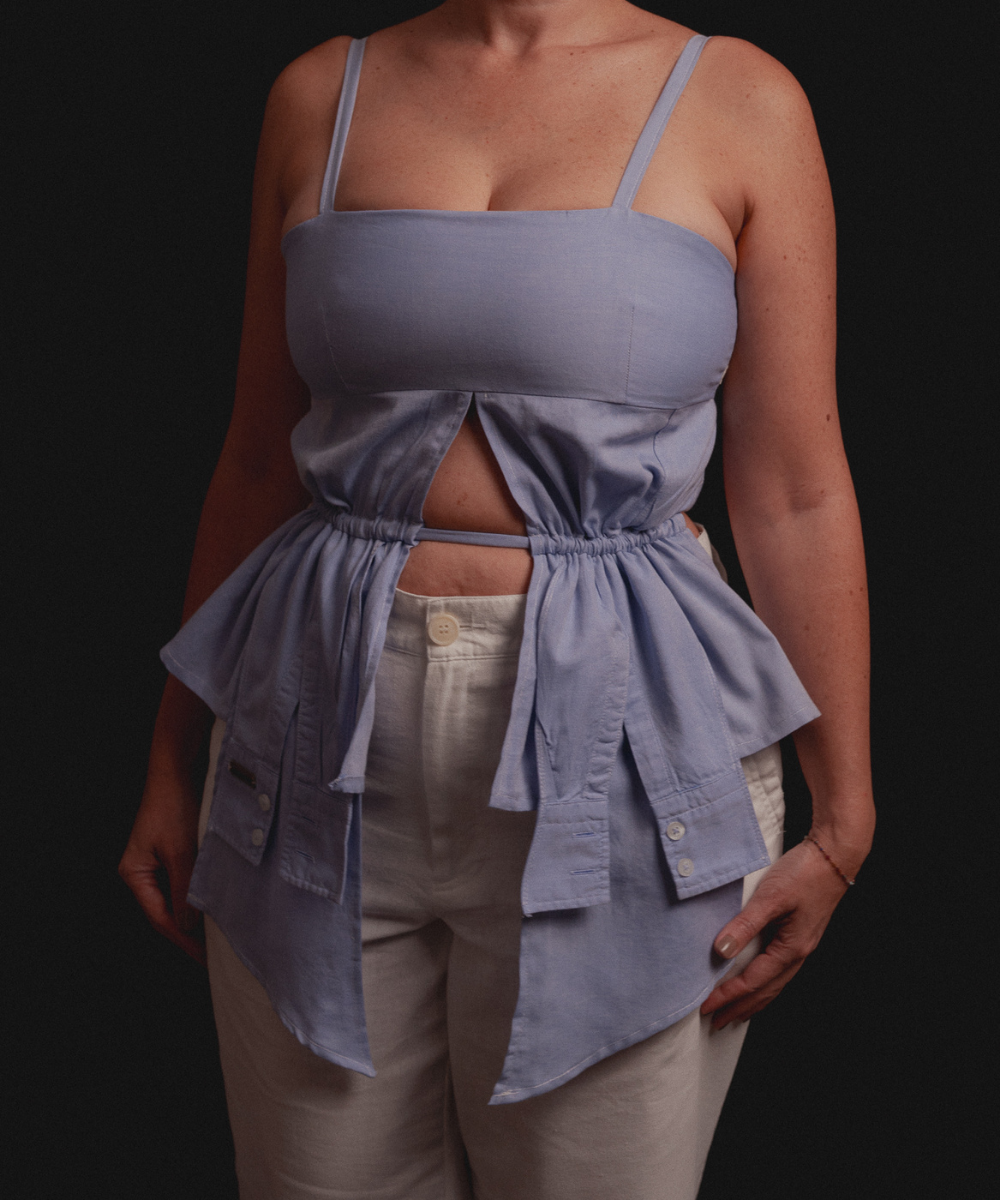 Alternative view of Top Cadiz ◦ Azul◦ Talla M