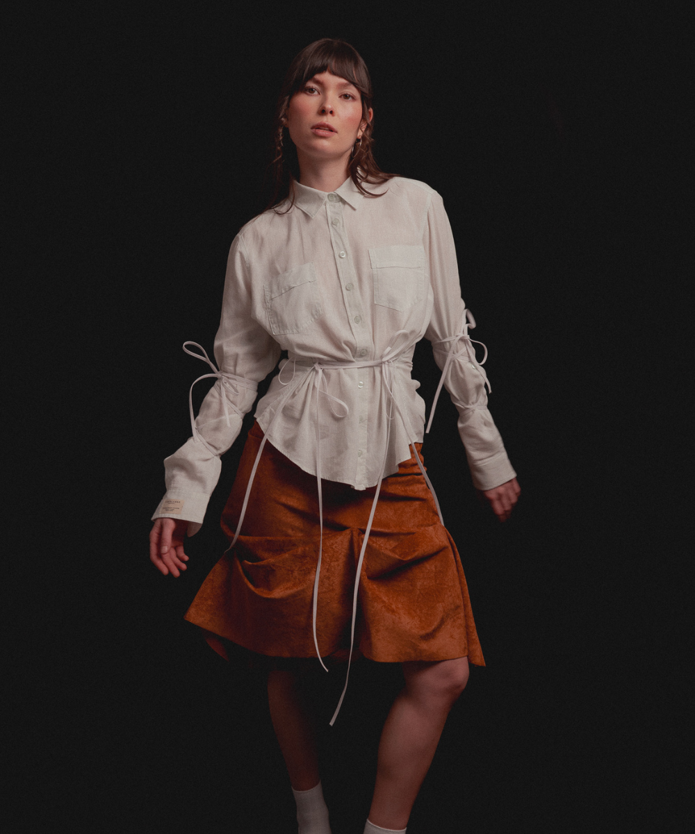 Alternative view of Camisa Jerez ◦ Menta pale y blanco ◦ Talla S