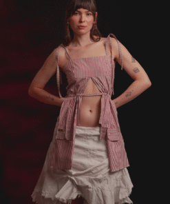 Alternative view of Top Cadiz ◦ Rojo rayas ◦ Talla S