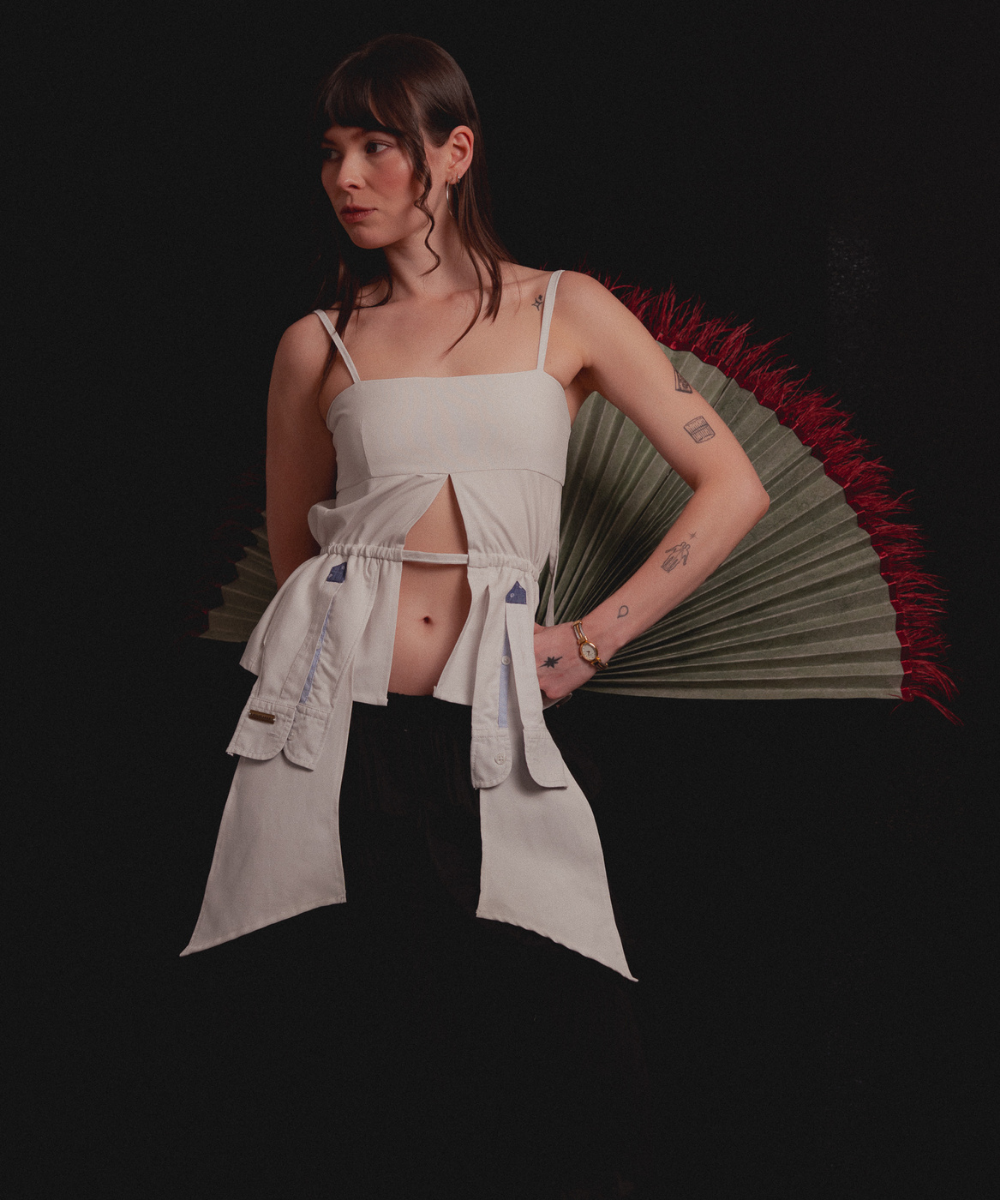 Top Cadiz ◦ Blanco◦ Talla S