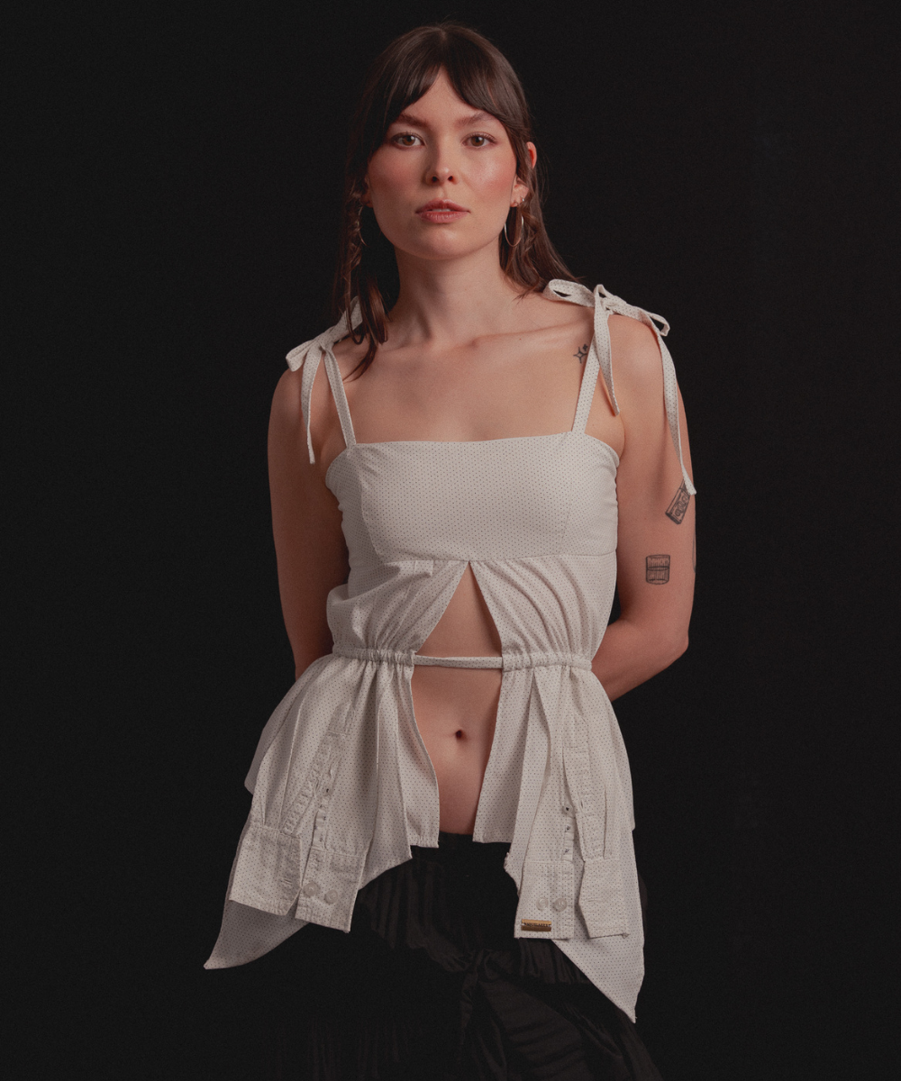 Top Cadiz ◦ Blanco dots◦ Talla S