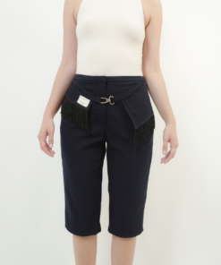 Capri Sustain◦ Azul navy oscuro flecos ◦ Talla 6